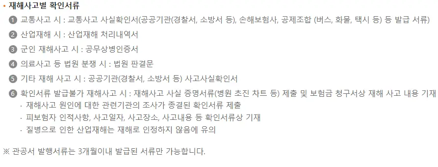 한화생명 보험금 청구 청구서류 청구서 양식