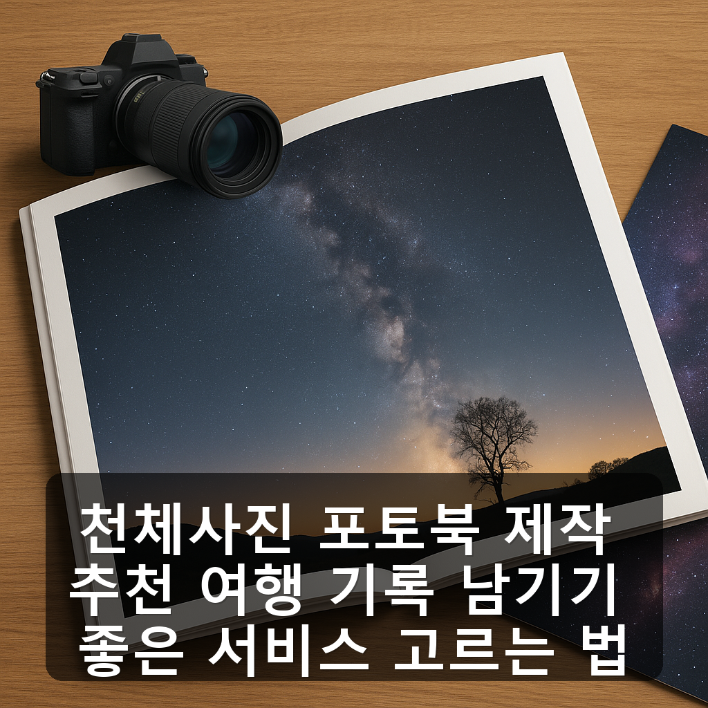 천체사진 포토북 제작 추천 여행 기록 남기기 좋은 서비스 고르는 법