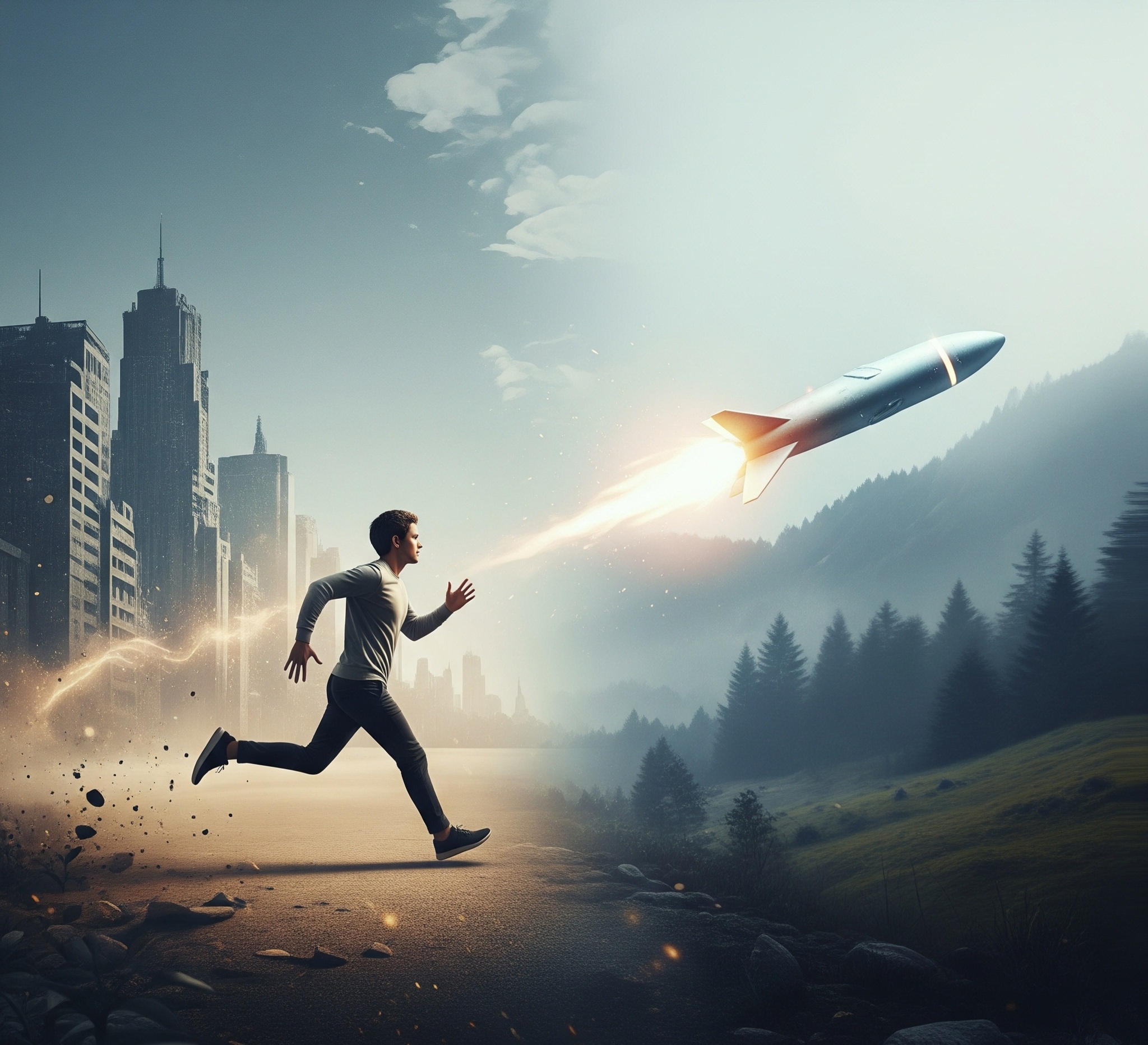 미사일이 쫓아오는 꿈