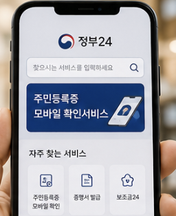 모바일 주민등록증 등록