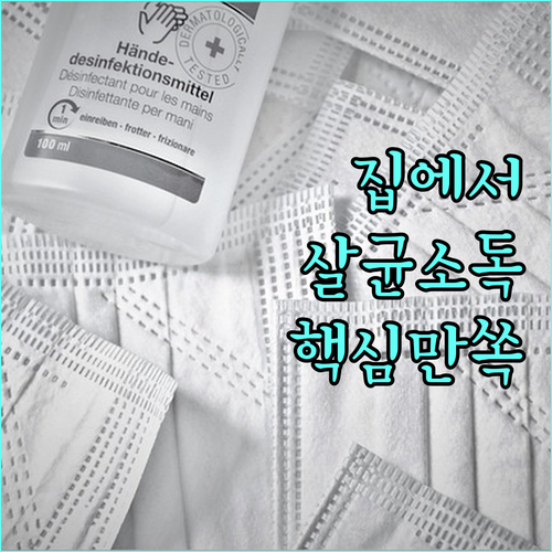 안전하고 효과적인 가정 살균 소독,