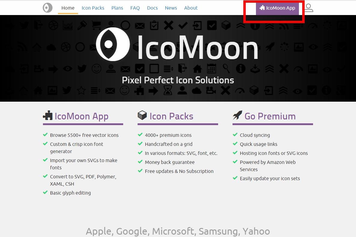 icomoon 사용법