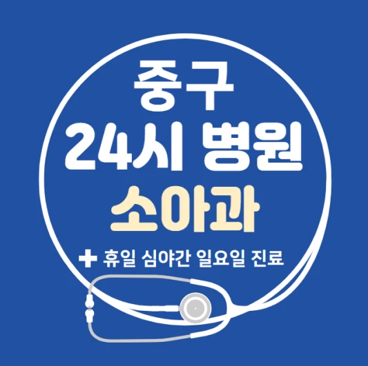 서울시-중구-24시간-병원-소아과-토요일-야간-일요일-진료-당직병원-찾기