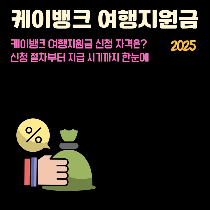 케이뱅크 여행지원금 신청 자격과 방법에 대한 글의 썸네일