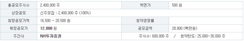 루미르 공모개요