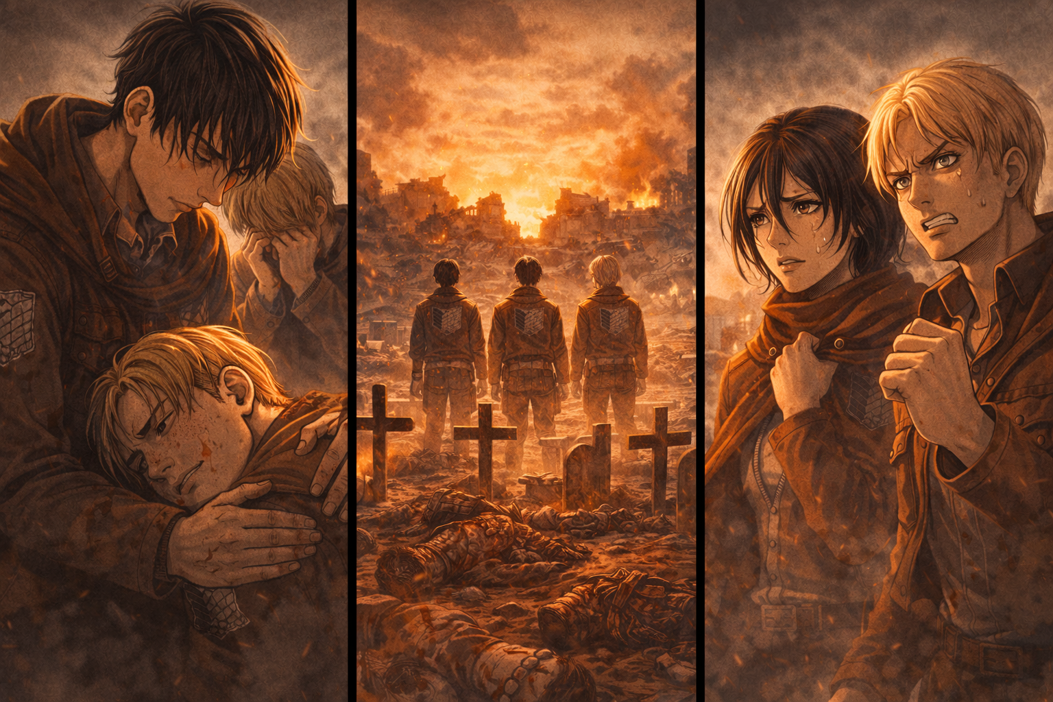 진격의 거인: 캐릭터의 죽음이 남기는 과정과 감정의 잔향