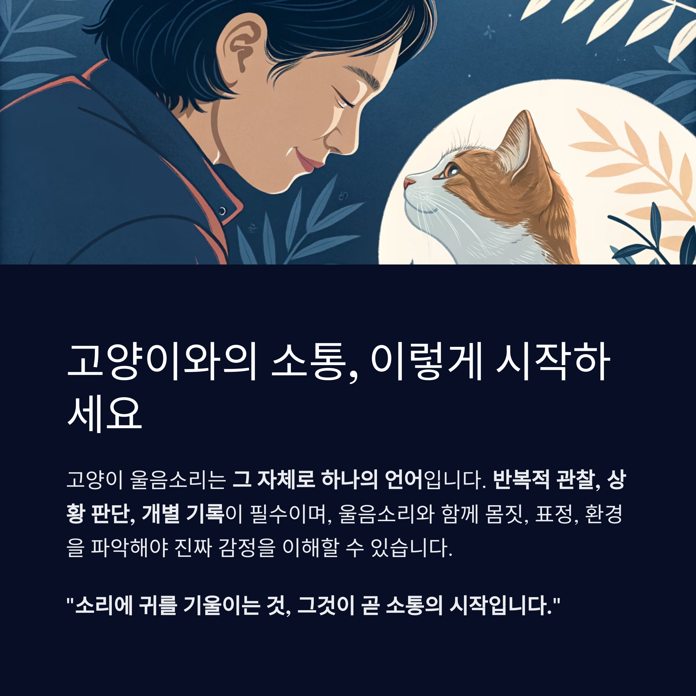 고양이와의 소통