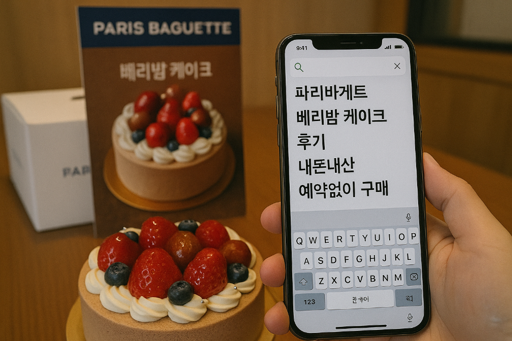 파리바게트 베리밤 케이크 예약없이 살 수 있을까? 솔직후기