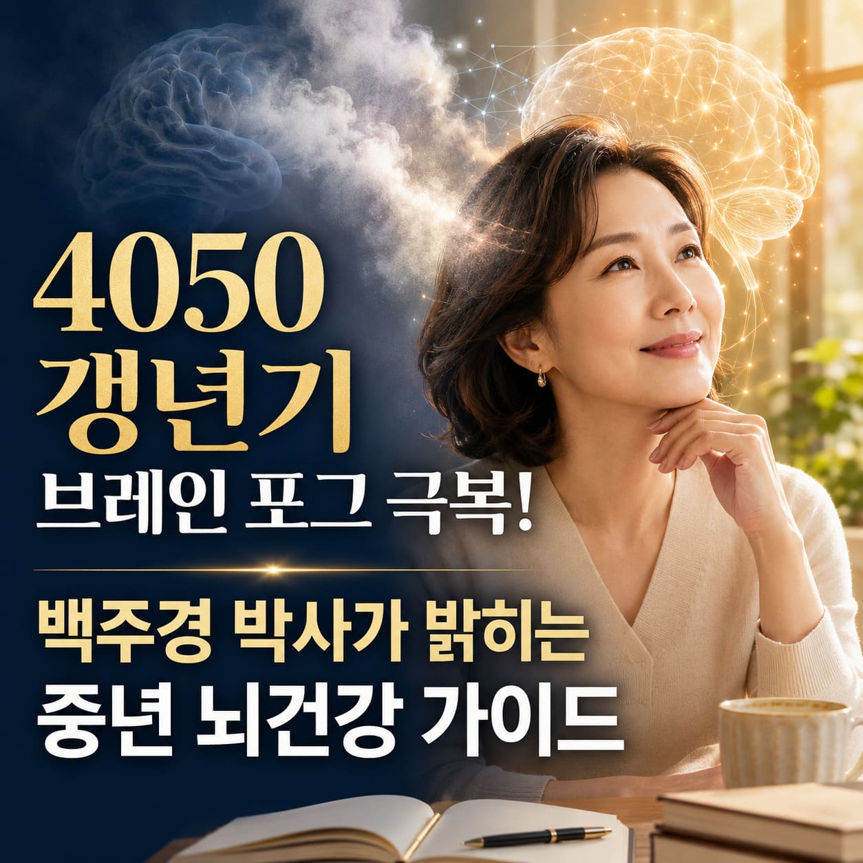 4050 갱년기 브레인 포그 극복! 백주경 박사가 밝히는 중년 뇌건강 가이드