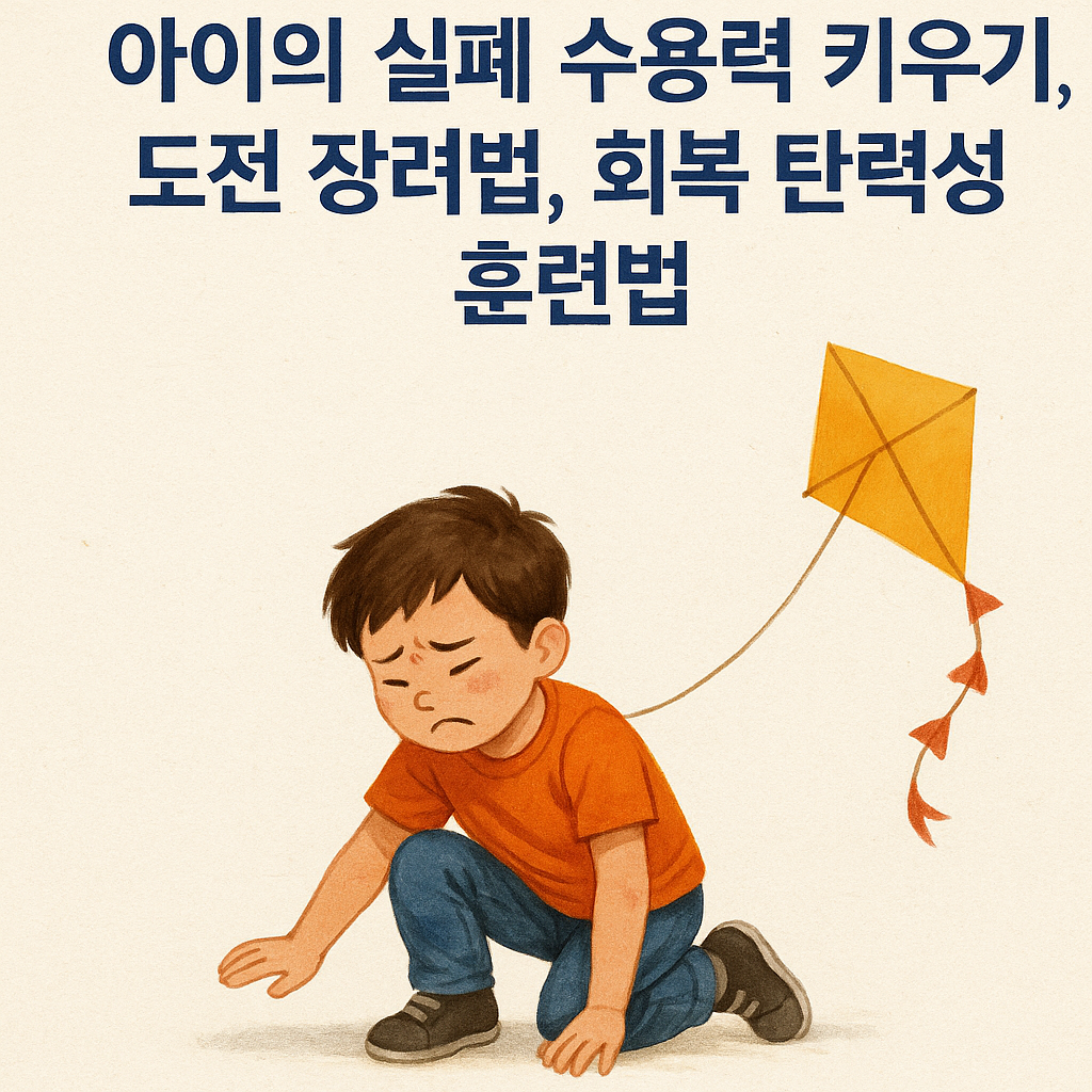 아이의 실패 수용력 키우기, 도전 장려법, 회복 탄력성 훈련법