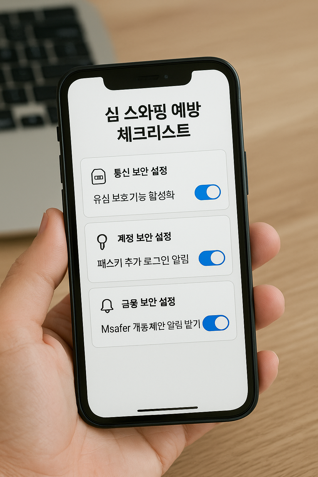 심 스와핑 예방 체크리스트(통신·계정·금융 보안 설정)