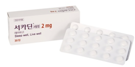 전문약 서카딘 서방정 2mg 사진 대한민국 전문의약품