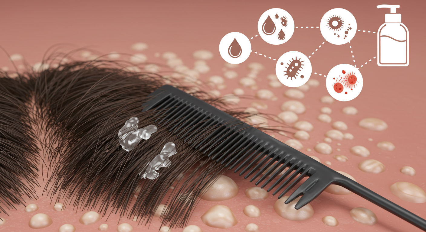 "피지 과다와 두피 트러블"에 대한 이미지입니다.