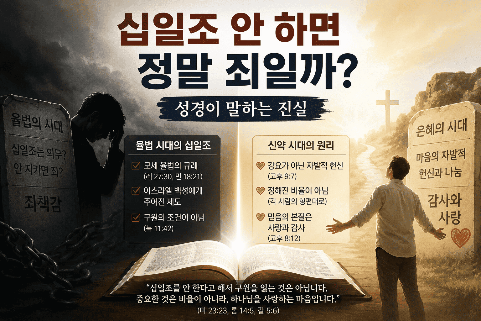 십일조 안 하면 정말 죄일까? 성경이 말하는 진실