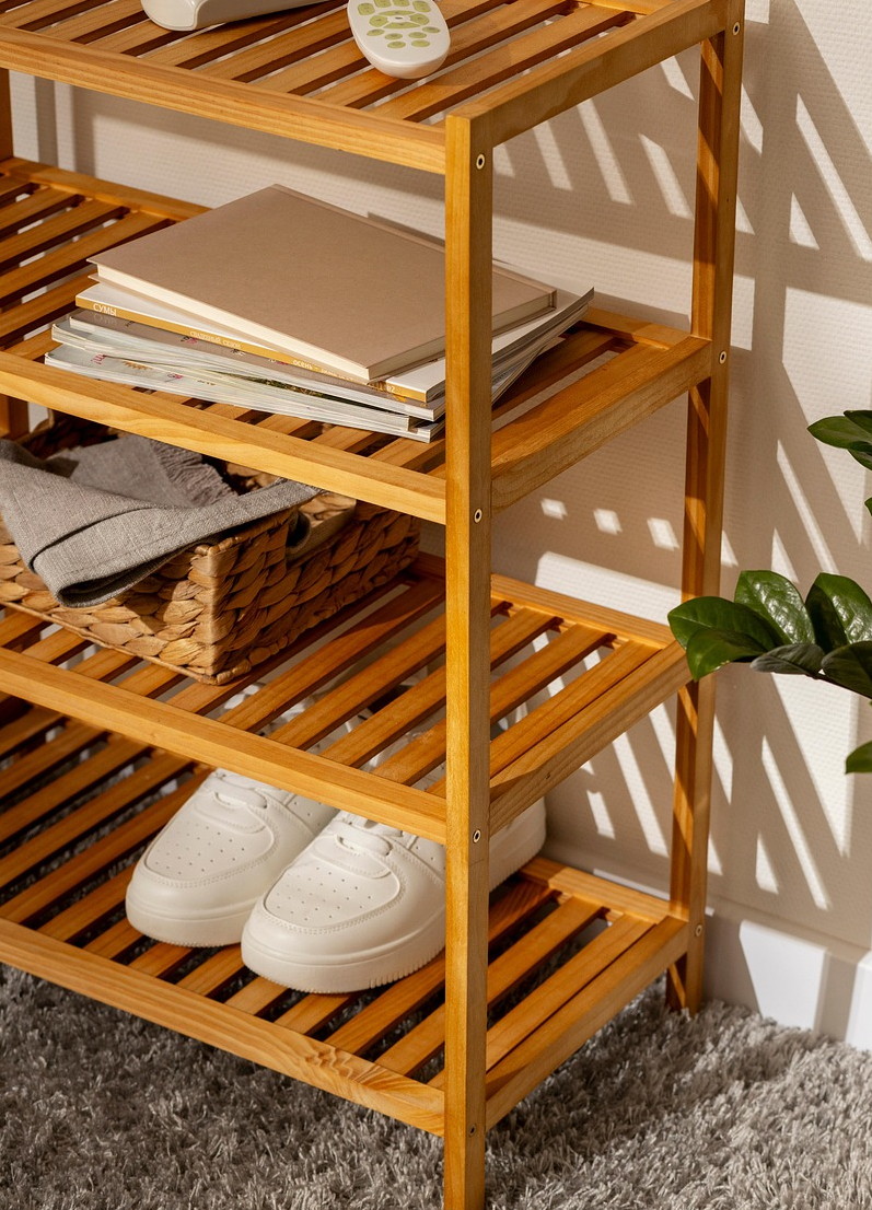 수납장 내부에서 먼지와 환경균이 함께 유지되는 구조