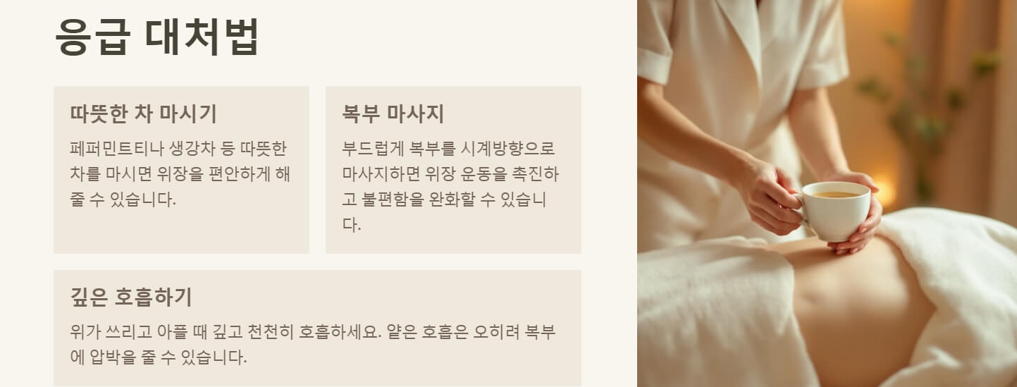 위가 쓰리고 아플때