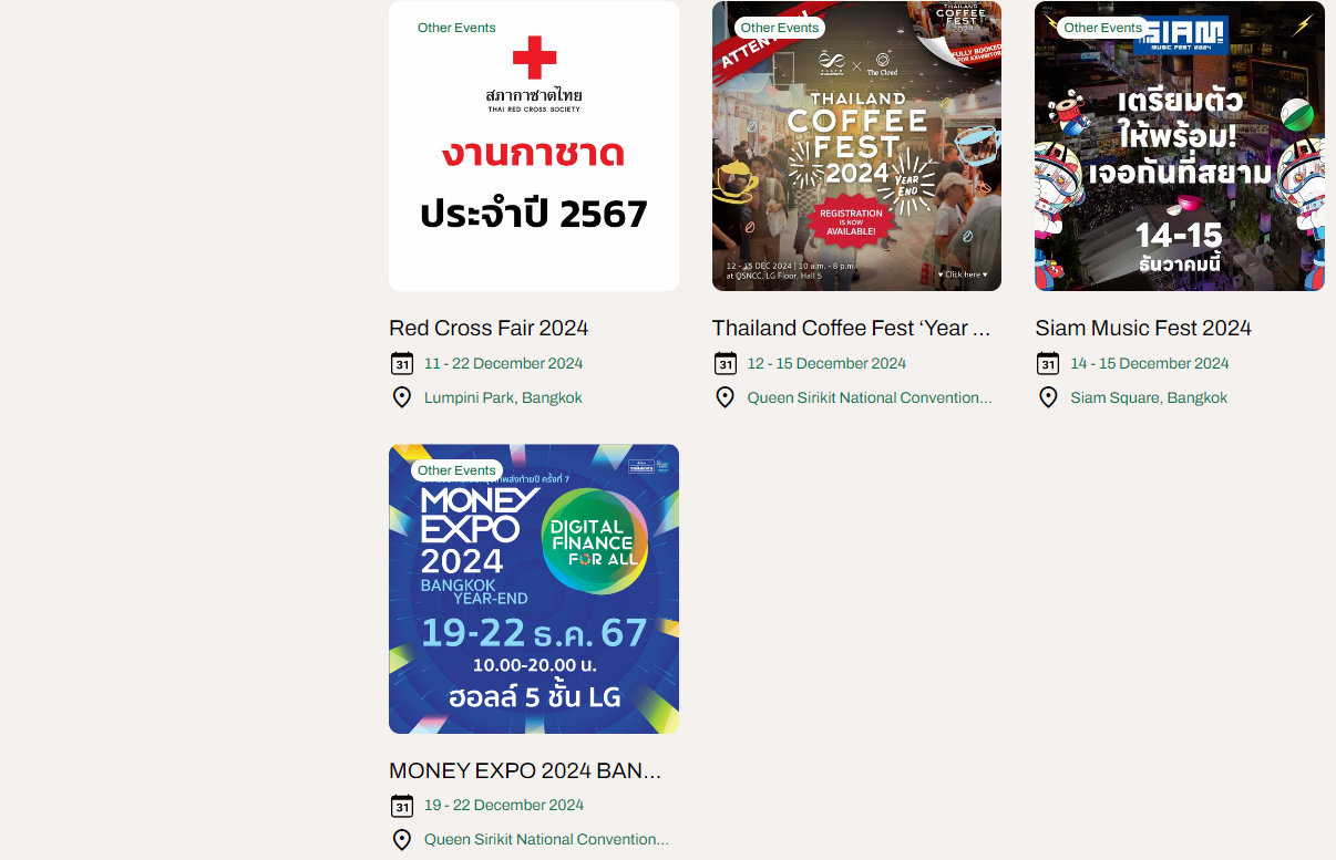 방콕 12월 축제 정보