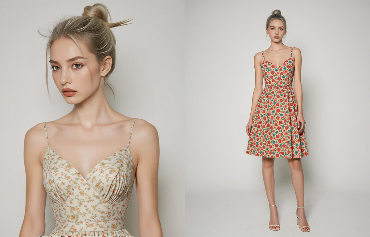 캐릭터 AI - 원하는 옷을 착용시킨 카밀라 노바크