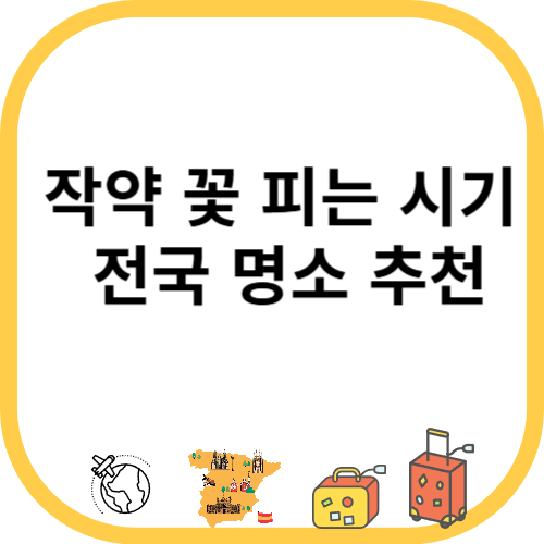 작약 꽃 피는 시기와 전국 명소 추천