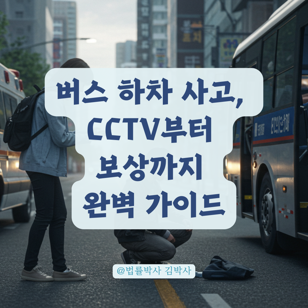 버스 하차 사고, CCTV 확인부터 보상까지 피해자 대응 매뉴얼.