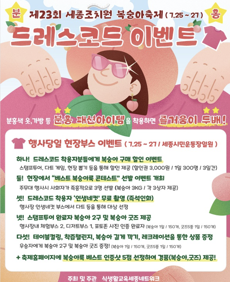 2025 세종 조치원 복숭아 축제