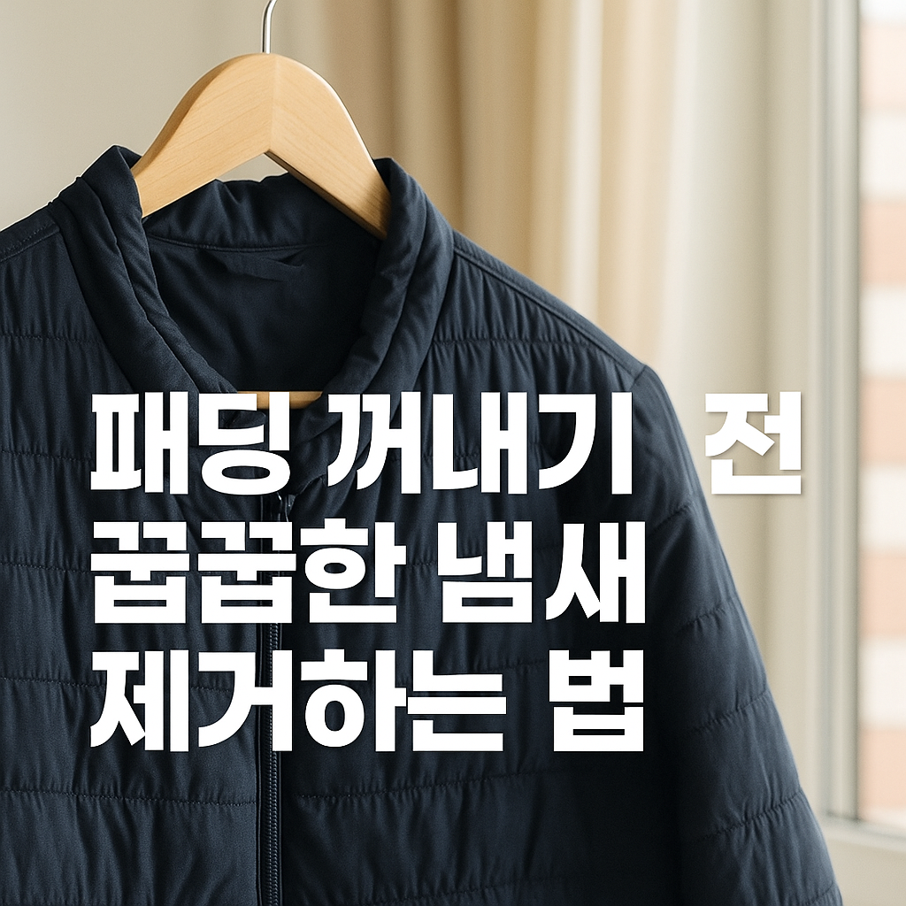 패딩 꺼내기 전, 꿉꿉한 냄새 제거하는 법