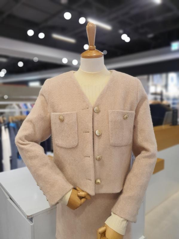 나인 르웨이 셋업 헤어리 브이넥 자켓 NMM7NW-JK2913M0