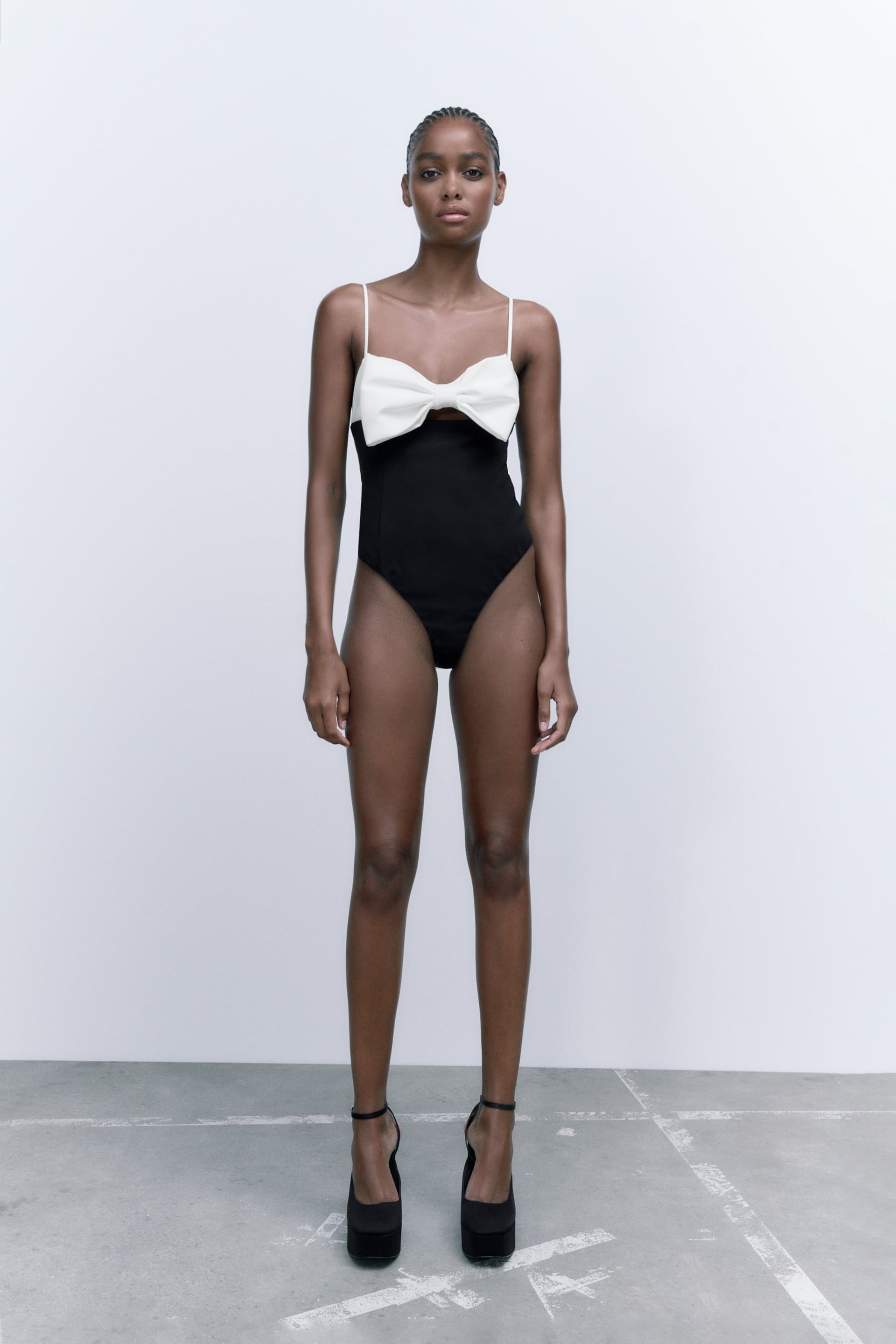 ZARA 자라 리본 바디수트 3067 127 사이즈 L