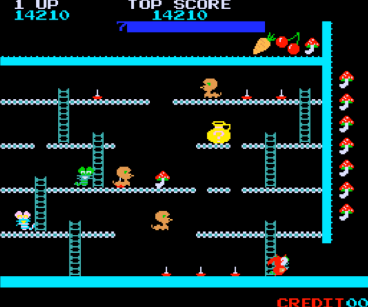 폰포코-너구리-오락실게임-종료-화면