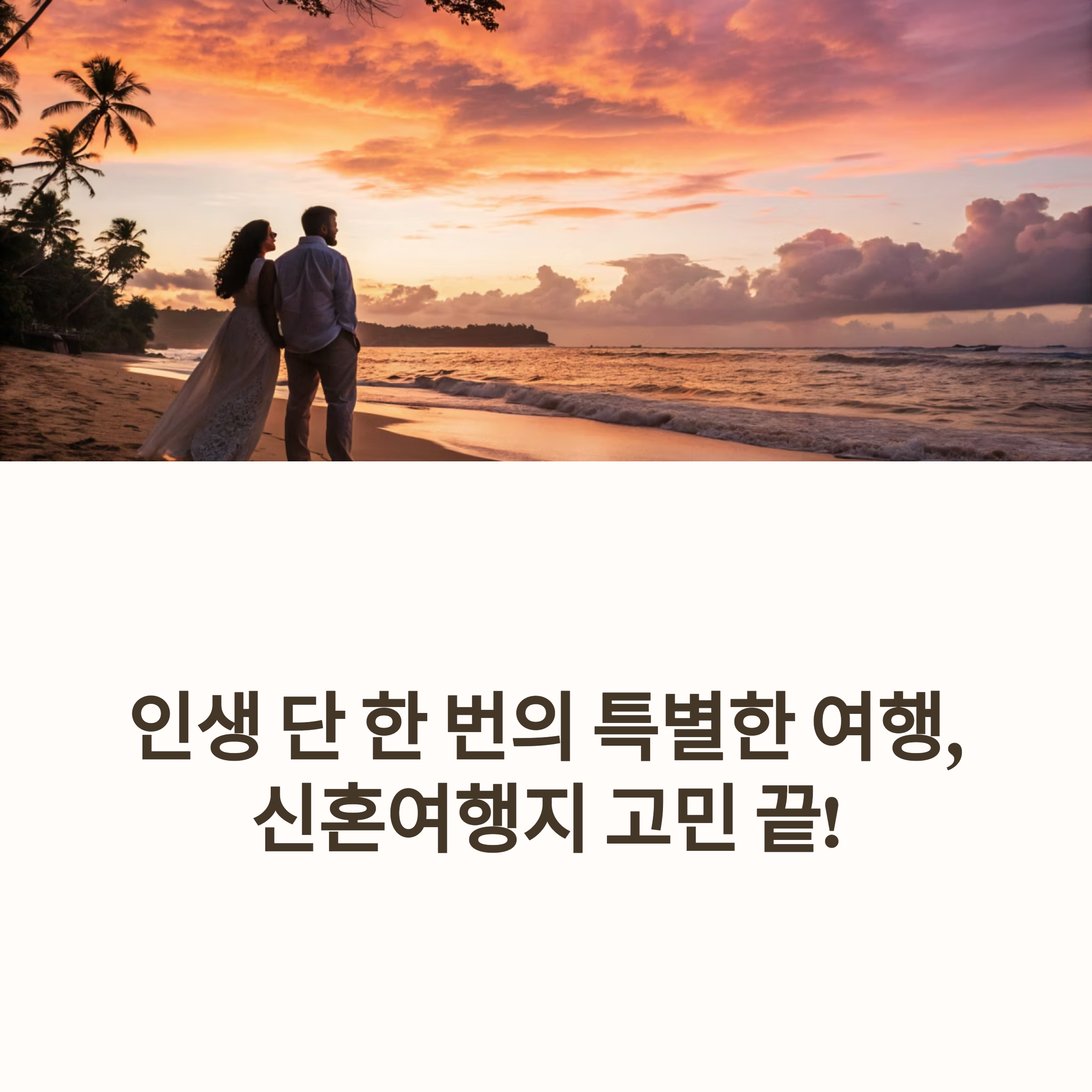 신혼여행지 고민이라면?