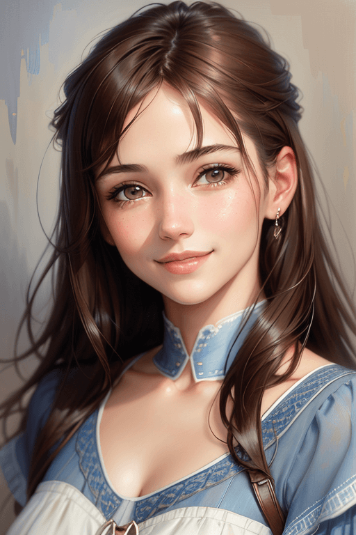 Playground AI로 생성한 그림(1) - 싱그러운 미소