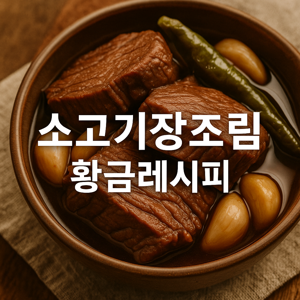 소고기장조림 황금레시피