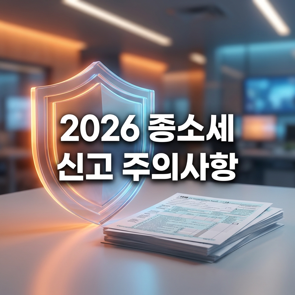 2026 종소세 신고 주의사항