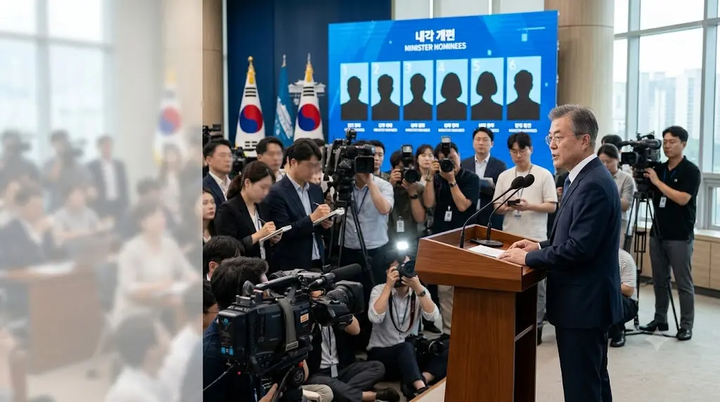 6개부터 개각 발표 이미지