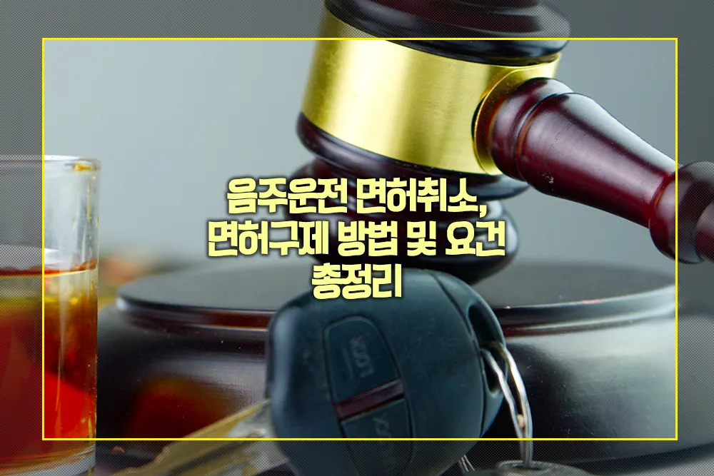음주운전 면허취소 면허구제 행정심판 이의신청 행정소송