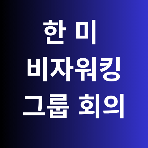 한미비자워킹그룹 첫회의