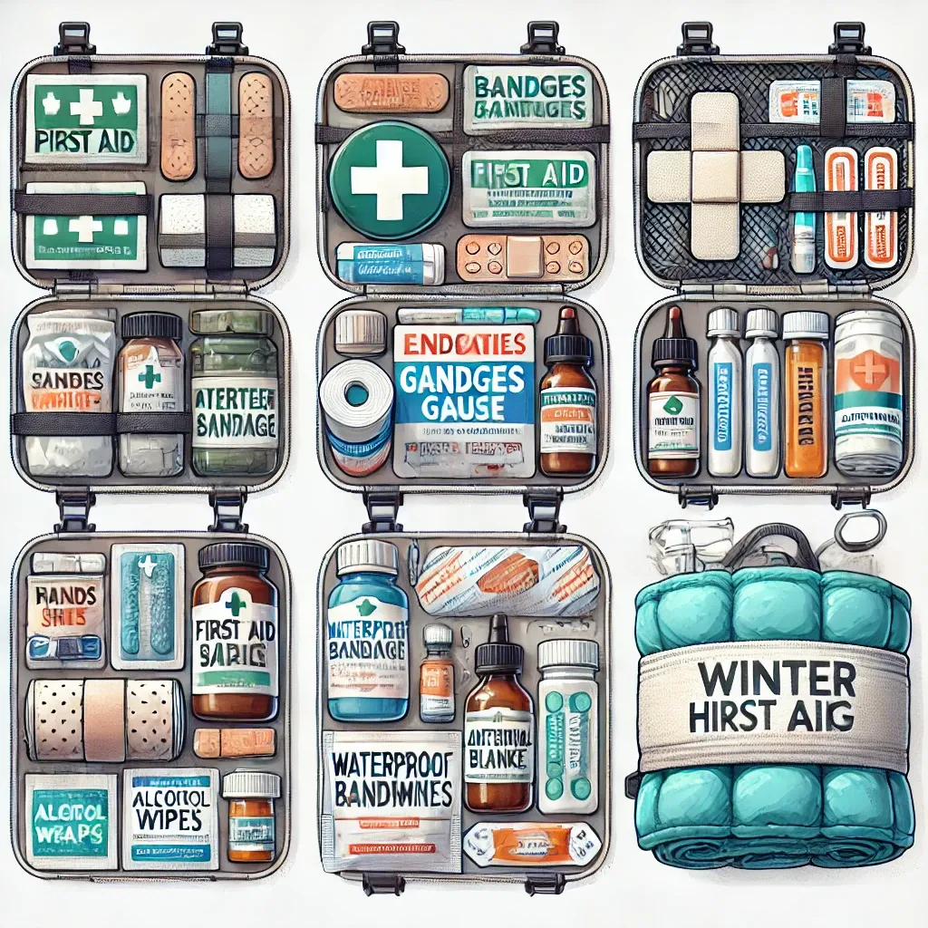 겨울 산행 필수 구급용품과 응급 약품