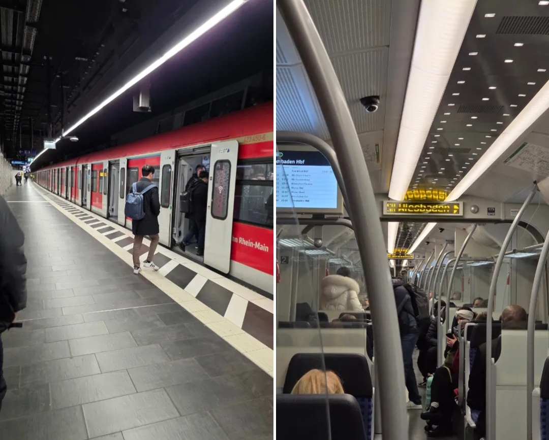 프랑크푸르트 중앙역에서 메세 박람회장 및 공항 가는 법 (S-Bahn 티켓 구매/탑승)