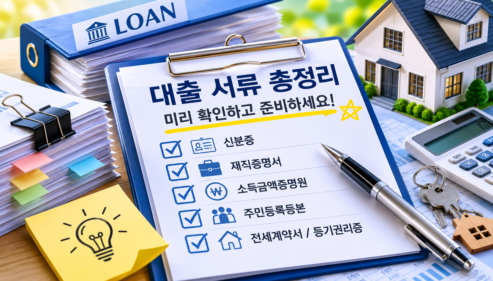 대출 서류 준비
