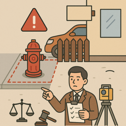 소화전 부지침범 법적 기준