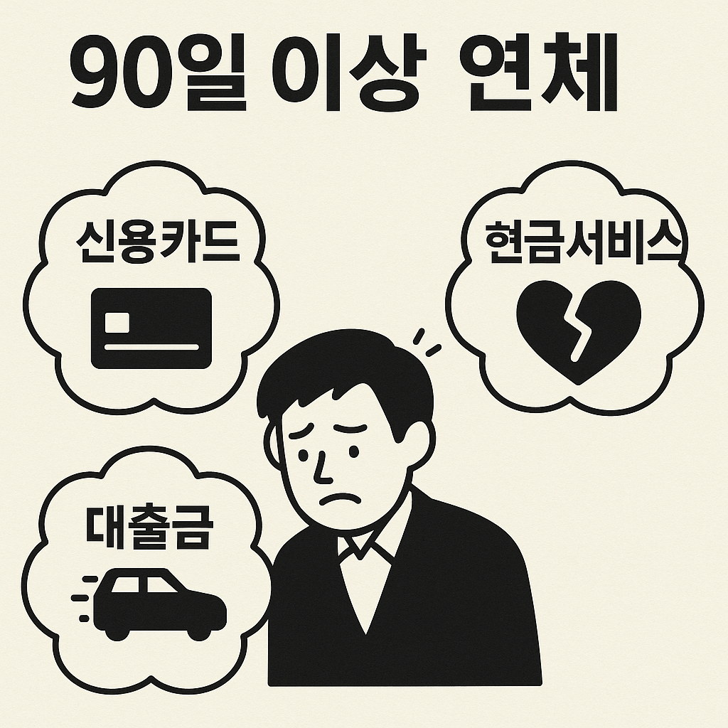 개인워크아웃, 신용회복위원회, 90일 연체자, 채무조정 제도, 연체자 구제, 신용불량자 지원, 정부 채무지원, 이자감면, 상환유예, 서민금융