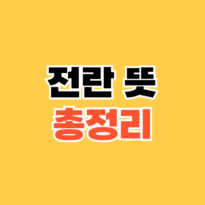 전란 뜻