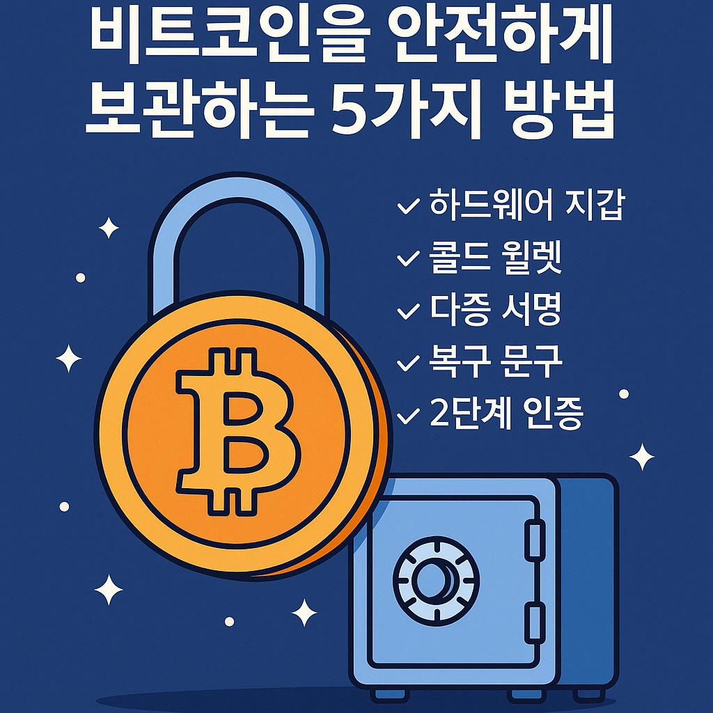 비트코인을 안전하게 보관하는 5가지 핵심 전략
