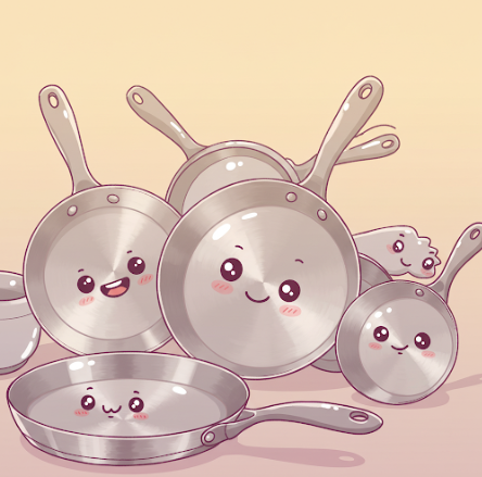 귀여운 후라이팬들