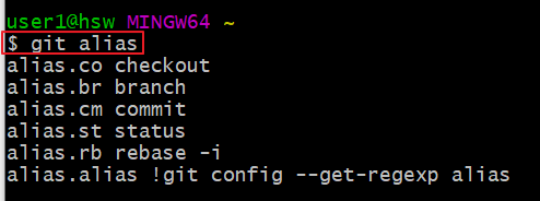 git alias