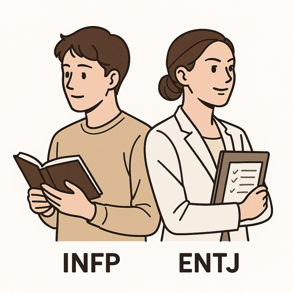 INFP 남자, ENTJ 여자 커플은 왜 자주 끌리면서도 자주 헤어질까?