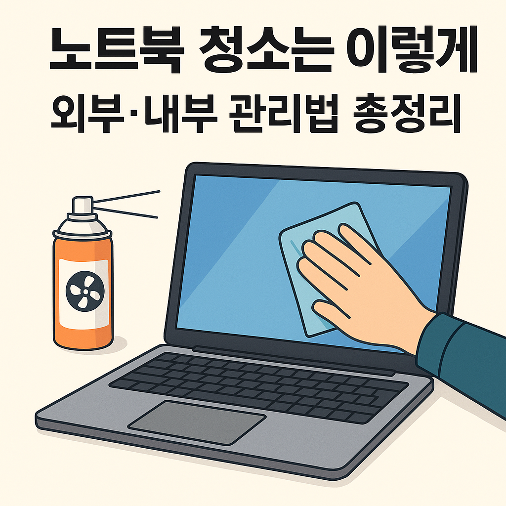 노트북 청소는 이렇게! 외부·내부 관리법 총정리