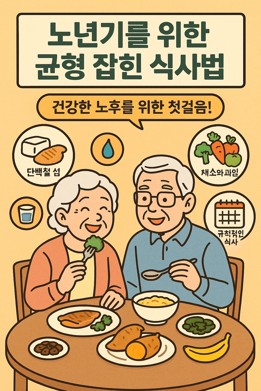 노년기를 위한 균형잡힌 식사법