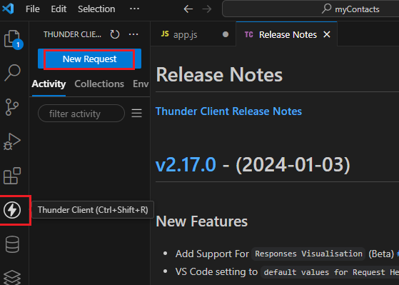 thunder client
