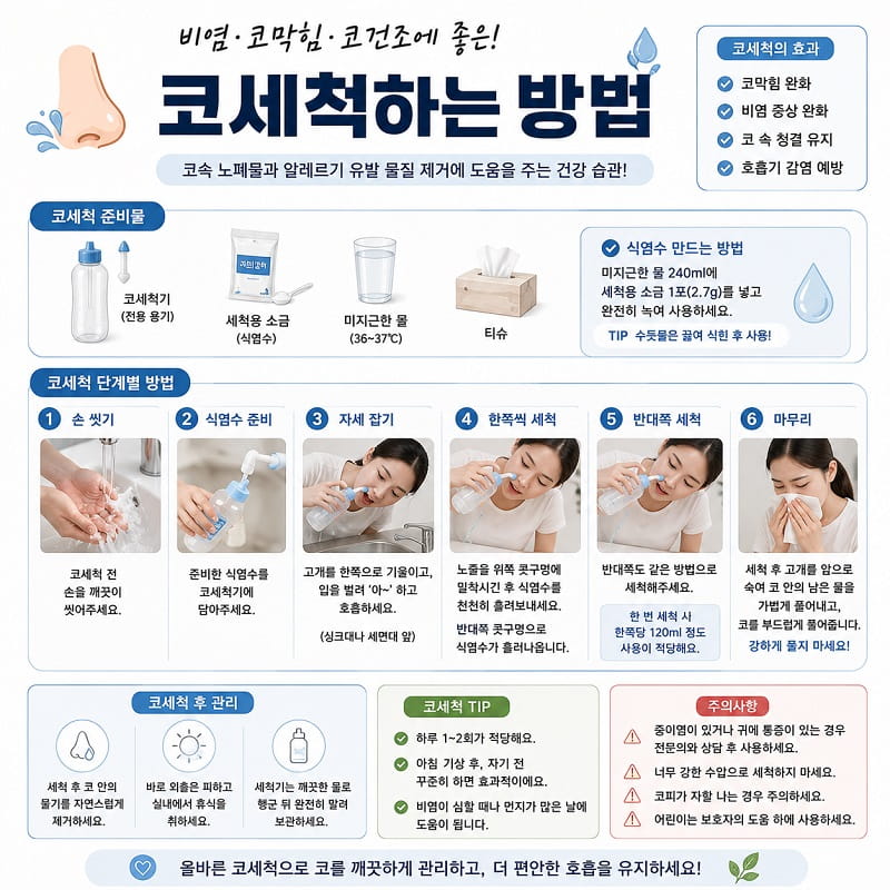 코세척하는 방법